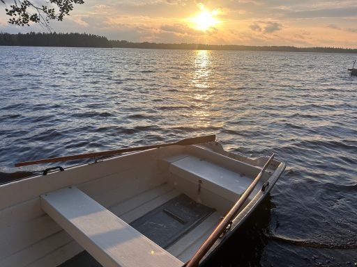 Our Boat in the near